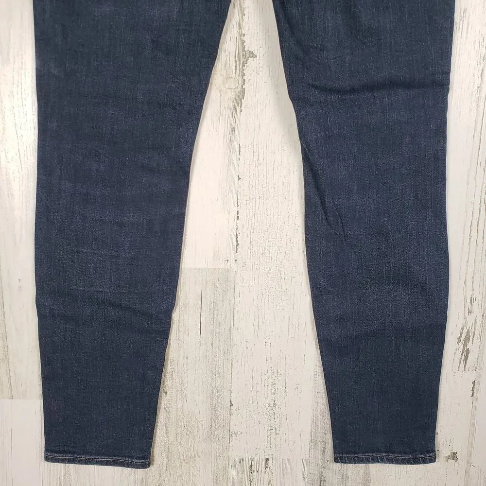 J. Crew Blue Denim Lookout High Rise Toothpick Skinny Jeans Women's Size 30